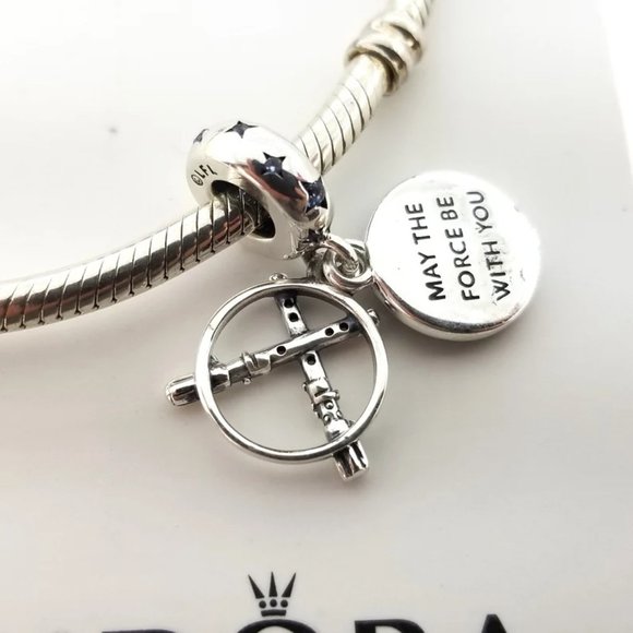 Pandora Star Wars Lightsaber Double Dangle Charm - Picture 3 of 4